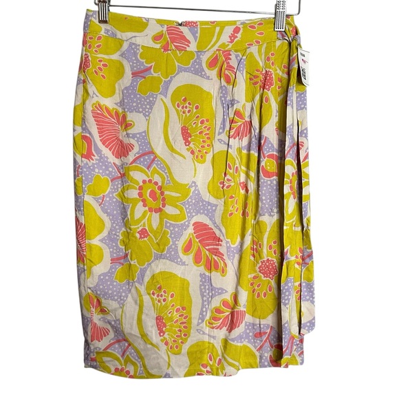 Modcloth Whole 'Lotta Loveliness Tropical Wrap Skirt Size S NEW - Picture 3 of 11